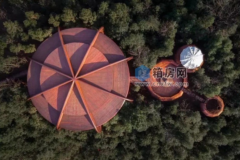 飛碟樹(shù)屋鳥(niǎo)瞰圖